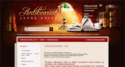 Desktop Screenshot of antikvariat-levneknihy.cz